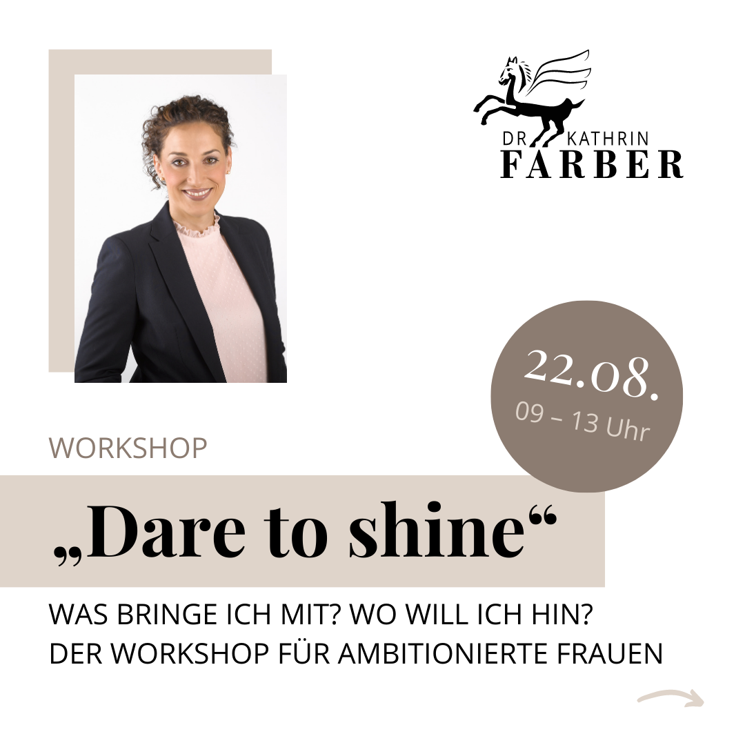 Workshop Dare to shine 22.08.2023 09 - 13 Uhr 1
